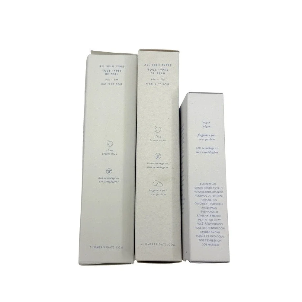 Summer Fridays Jet Lag Mask Jumbo & Regular + Eye Patches Set New - Picture 5 of 6